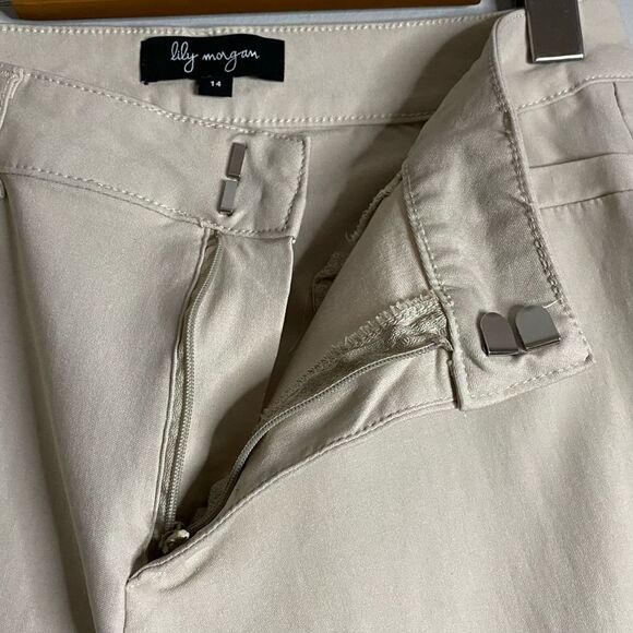 Lily Morgan Women’s Cream High Waisted Skinny Pants - Picture 9 of 9